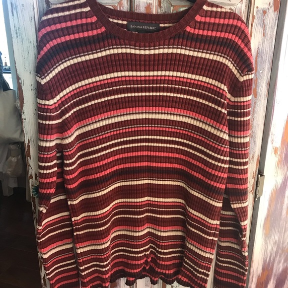 Banana Republic Striped Sweater size XL - Picture 1 of 4